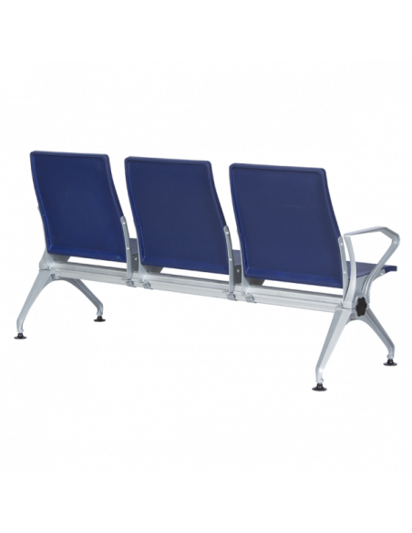 Посетителска пейка с 3 места Carmen CR-1036-3 - синя
