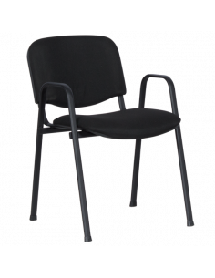 Посетителски стол Carmen 1137 LUX - черен