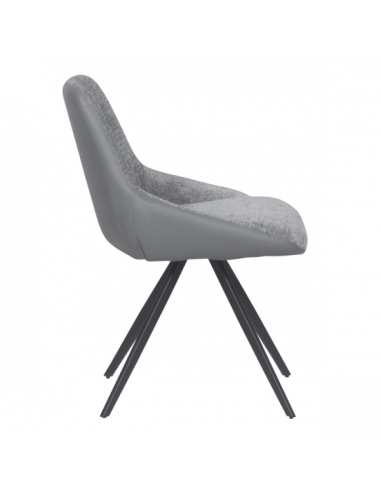 Трапезен стол ROMNEY - светлосив XV