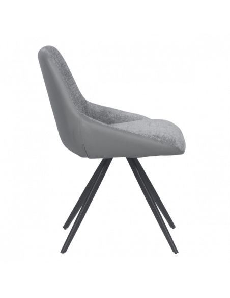 Трапезен стол ROMNEY - светлосив XV