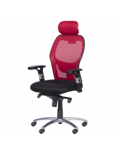 Ергономичен стол Carmen 7520 - черен - червен 2