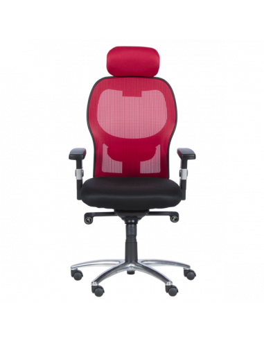 Ергономичен стол Carmen 7520 - черен - червен