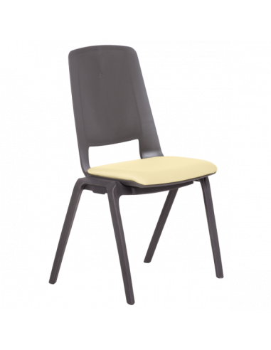 Посетителски стол LIMBER - светло жълт