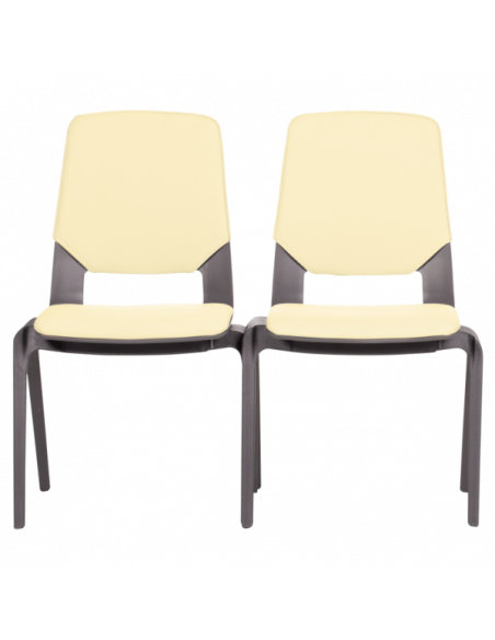 Посетителски стол LIMBER - светло жълт