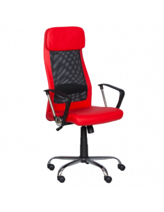 Президентски офис стол Carmen 6184 M - червен