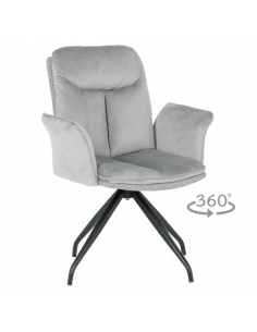 Трапезен стол MARLOW - бледо сив BF 2