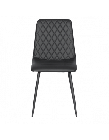 Трапезен стол MONZA еко кожа - черен