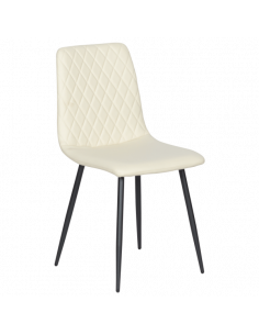 Трапезен стол MONZA еко кожа - крем