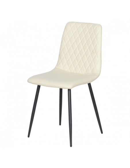 Трапезен стол MONZA еко кожа - крем