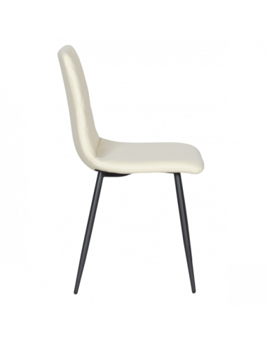 Трапезен стол MONZA еко кожа - крем