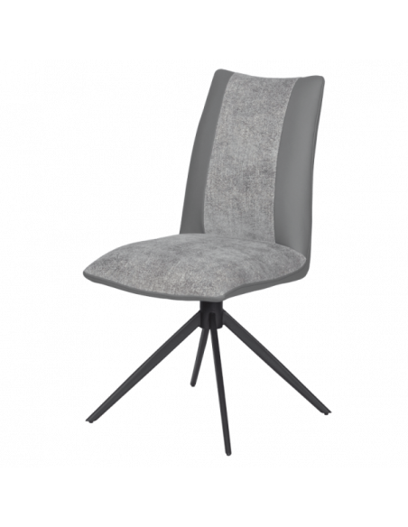 Трапезен стол TULSA - тъмносив