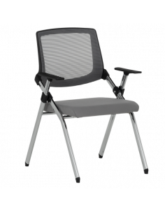 Посетителски стол Carmen 1704 - сив