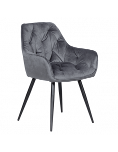 Трапезен стол LATINA - тъмносив