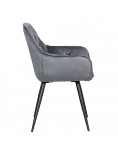 Трапезен стол LATINA - тъмносив 2