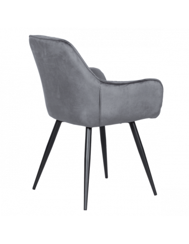 Трапезен стол LATINA - тъмносив