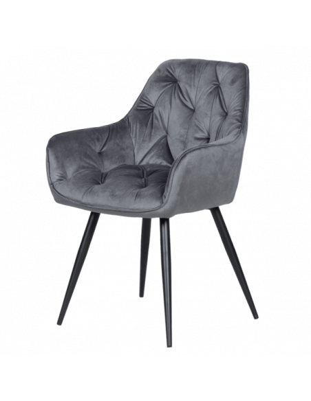 Трапезен стол LATINA - тъмносив