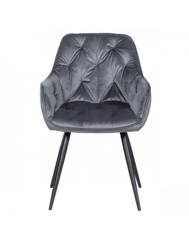 Трапезен стол LATINA - тъмносив