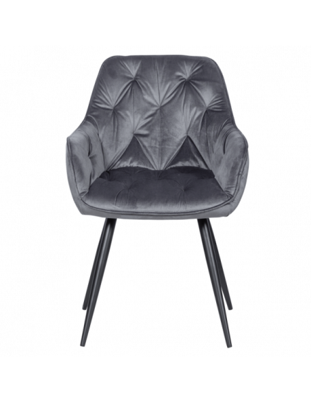 Трапезен стол LATINA - тъмносив