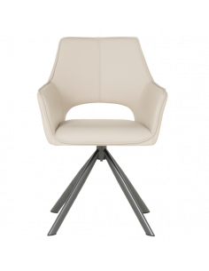 Трапезен стол READING 2 силиконова кожа - капучино 04 2