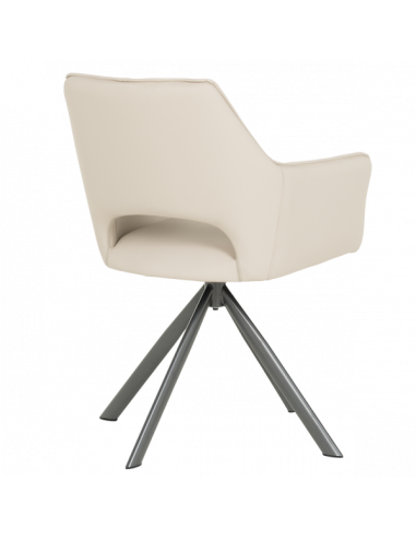 Трапезен стол READING 2 силиконова кожа - капучино 04