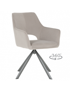 Трапезен стол READING 2 - светлосив MJ 3