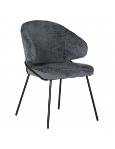 Трапезен стол RENO - сиво-син