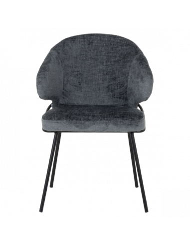 Трапезен стол RENO - сиво-син