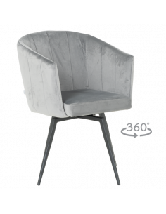 Трапезен стол VENICE - светлосив