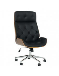 Офис кресло Carmen 6407 - орех-черен