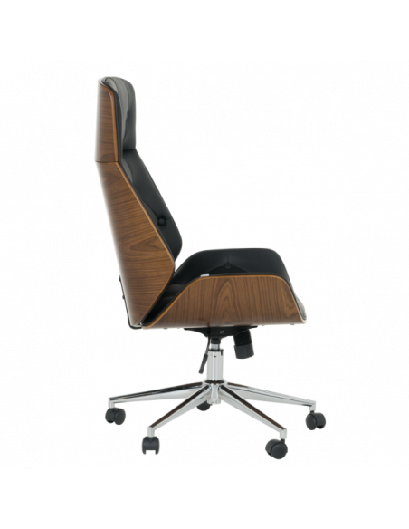 Офис кресло Carmen 6407 - орех-черен