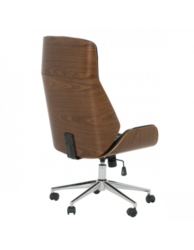 Офис кресло Carmen 6407 - орех-черен