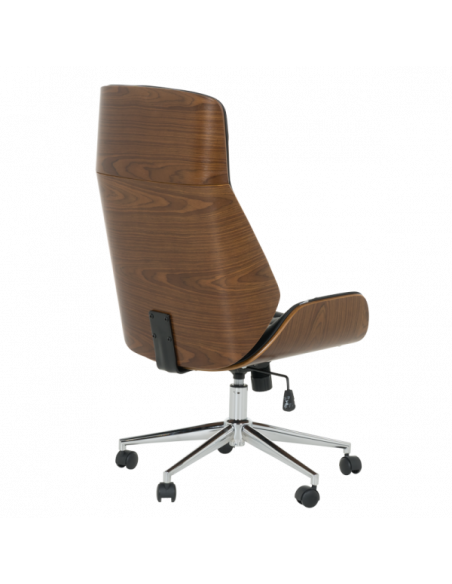 Офис кресло Carmen 6407 - орех-черен