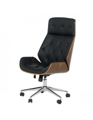 Офис кресло Carmen 6407 - орех-черен
