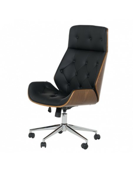 Офис кресло Carmen 6407 - орех-черен