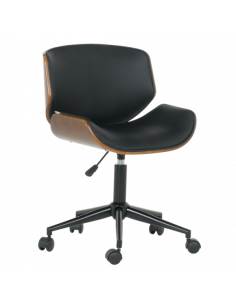 Работен офис стол Carmen 6409 - орех-черен