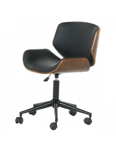 Работен офис стол Carmen 6409 - орех-черен