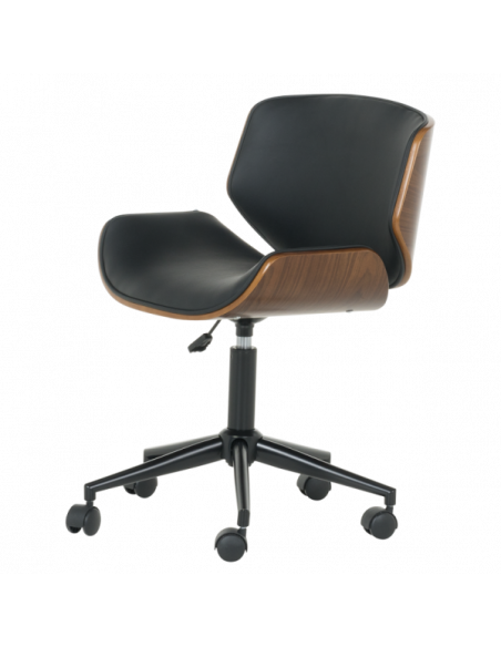 Работен офис стол Carmen 6409 - орех-черен