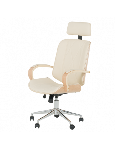 Президентски офис стол Carmen 6404 - бук-крем