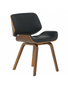 Трапезен стол Carmen 9976 - орех-черен