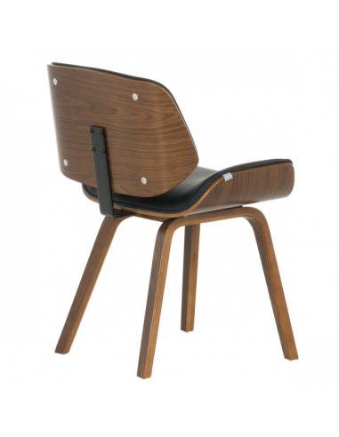 Трапезен стол Carmen 9976 - орех-черен