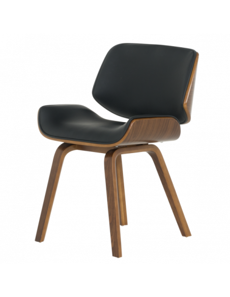 Трапезен стол Carmen 9976 - орех-черен