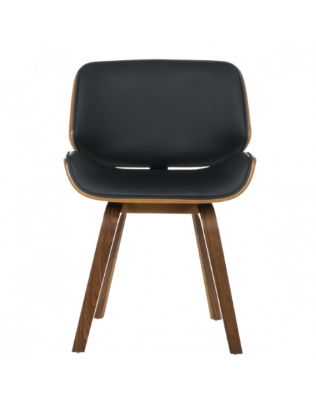 Трапезен стол Carmen 9976 - орех-черен