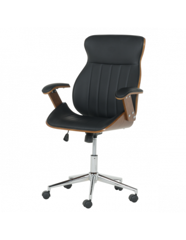 Президентски офис стол Carmen 6408 - орех-черен