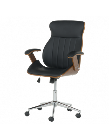 Президентски офис стол Carmen 6408 - орех-черен