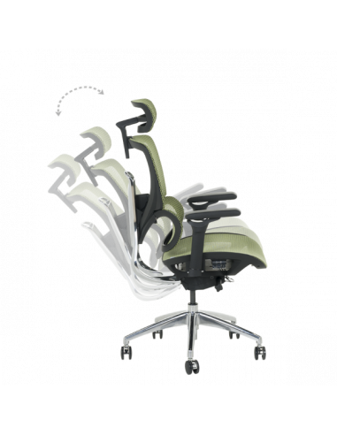 Ергономичен стол CALGARY - зелен