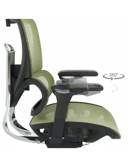 Ергономичен стол CALGARY - зелен