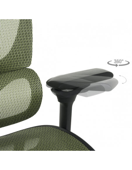 Ергономичен стол CALGARY - зелен