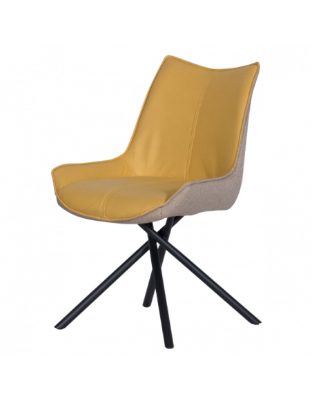 Трапезен стол HALTON - жълт DX-033