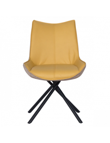 Трапезен стол HALTON - жълт DX-033