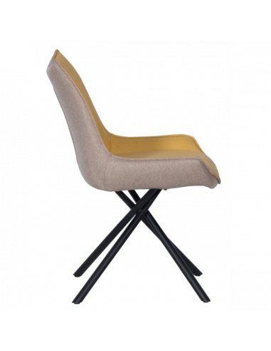 Трапезен стол HALTON - жълт DX-033